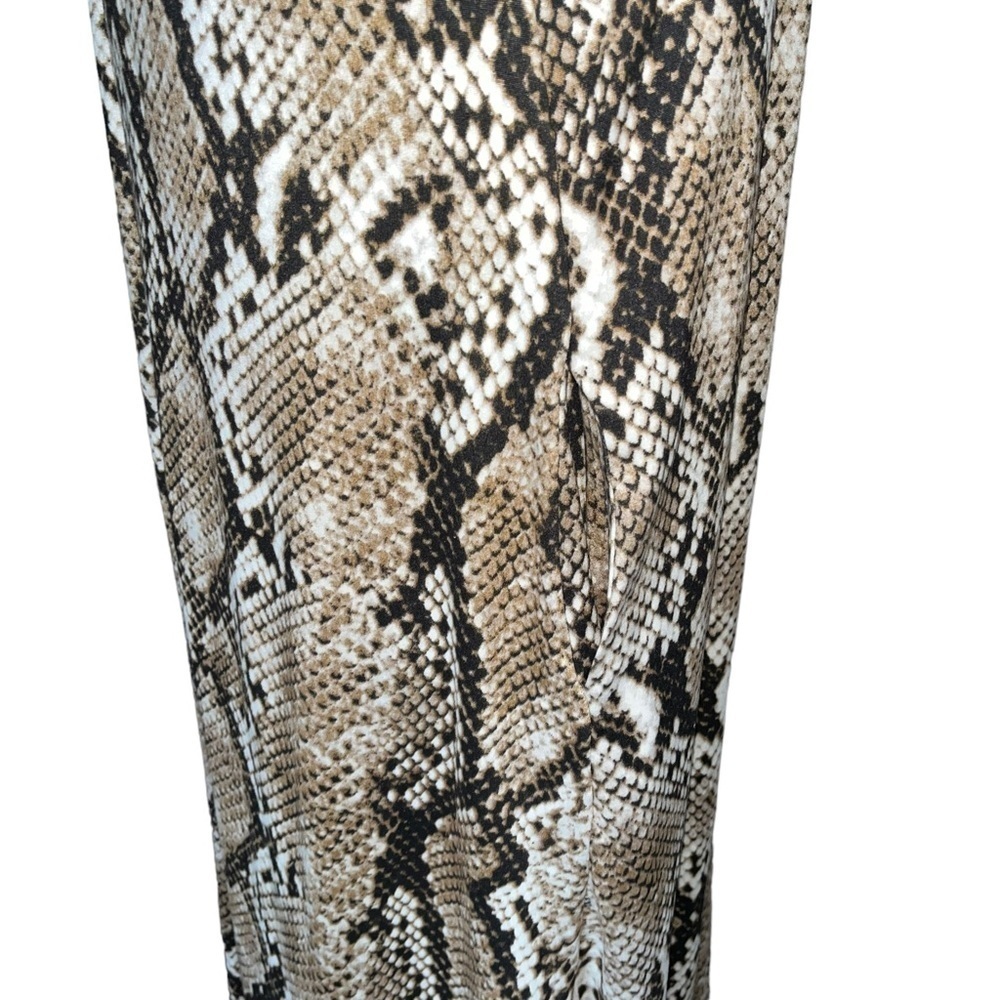 Women’s Snake Print Side Pockets Maxi Dress Size M - Picture 7 of 13
